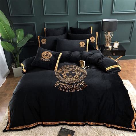 versace replica bedding sets|versace comforter set king.